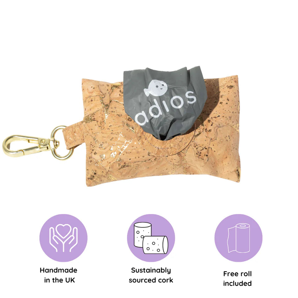 Adios Plastic Cork Poo Bag Holder