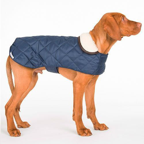 Mutts & Hounds Navy Quilted Coat