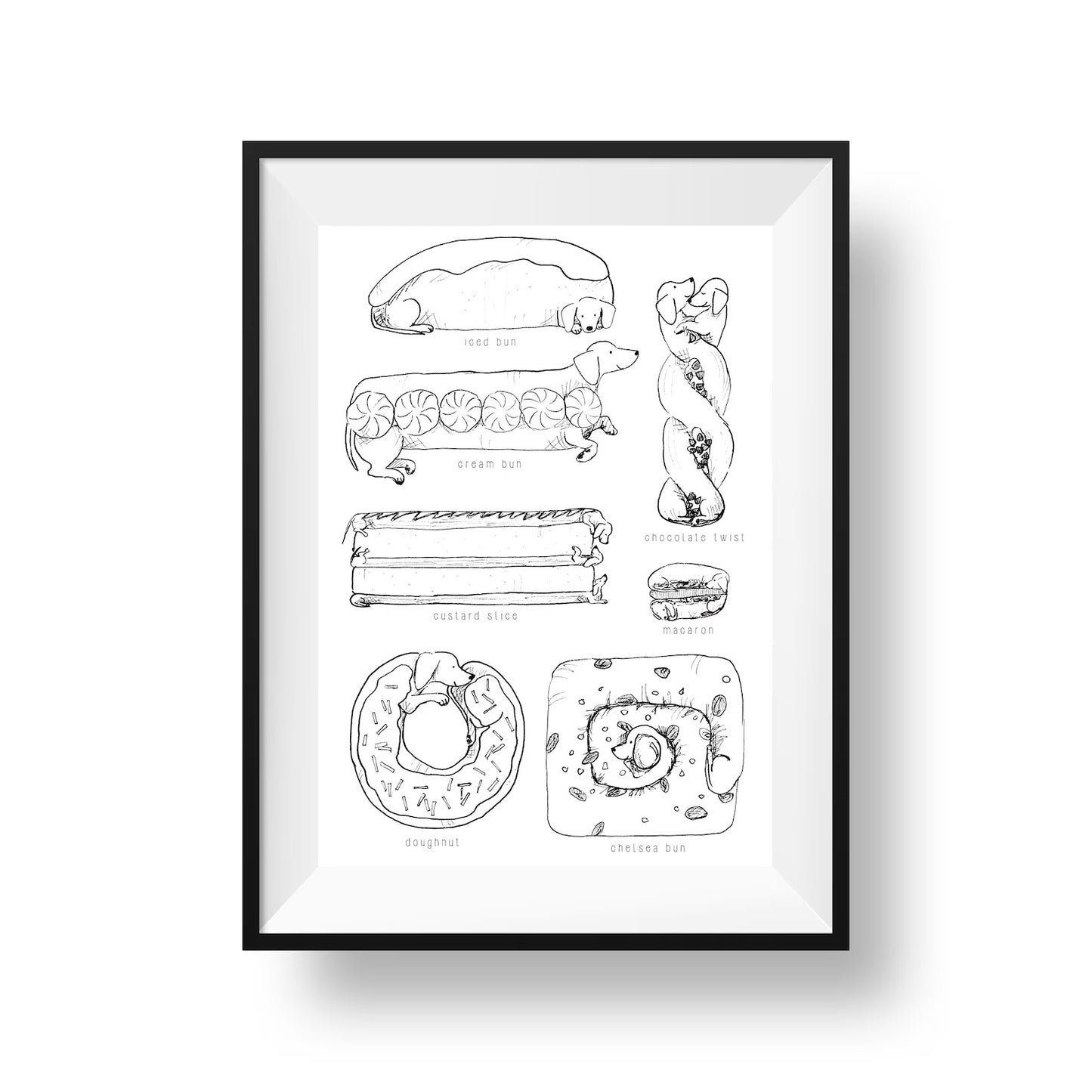 Tabitha Noakes ‘Cake Dogs’ A4 Print