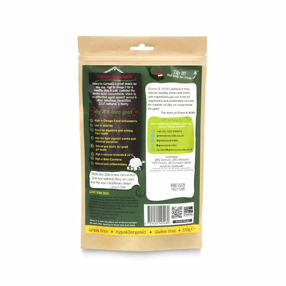 Green & Wild’s Crimbo Crunchers with Salmon & Pumpkin