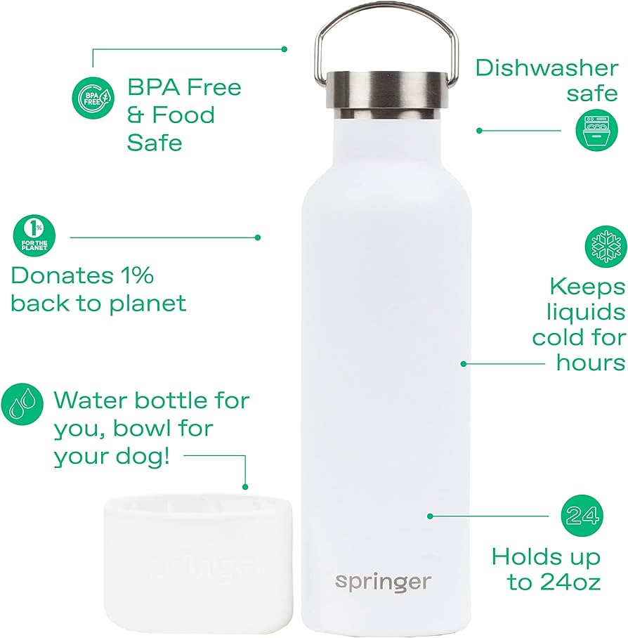 Springer Dog and Me Insulated Water Bottle