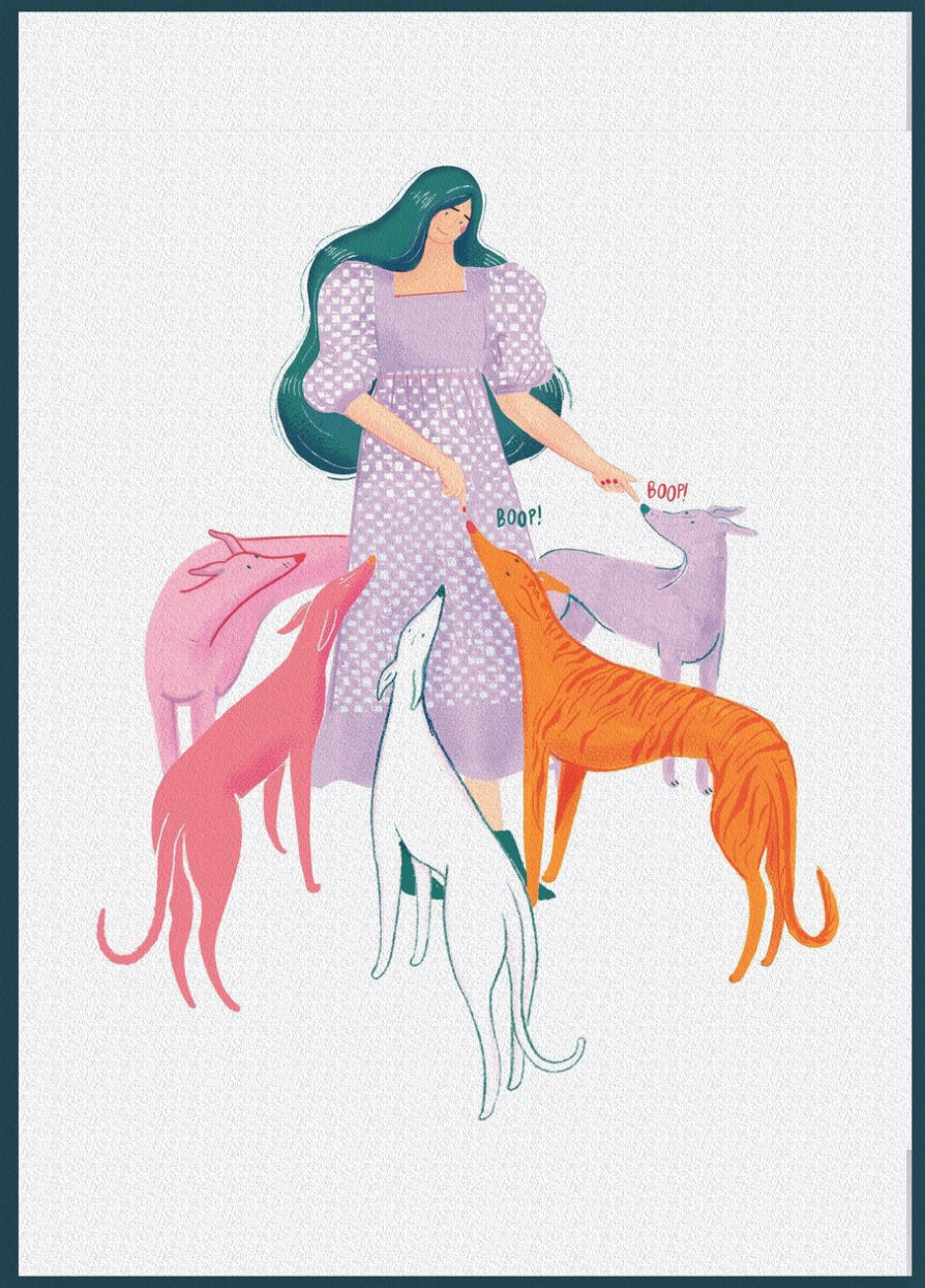 Bryony Moss Print “Queen of Hounds”