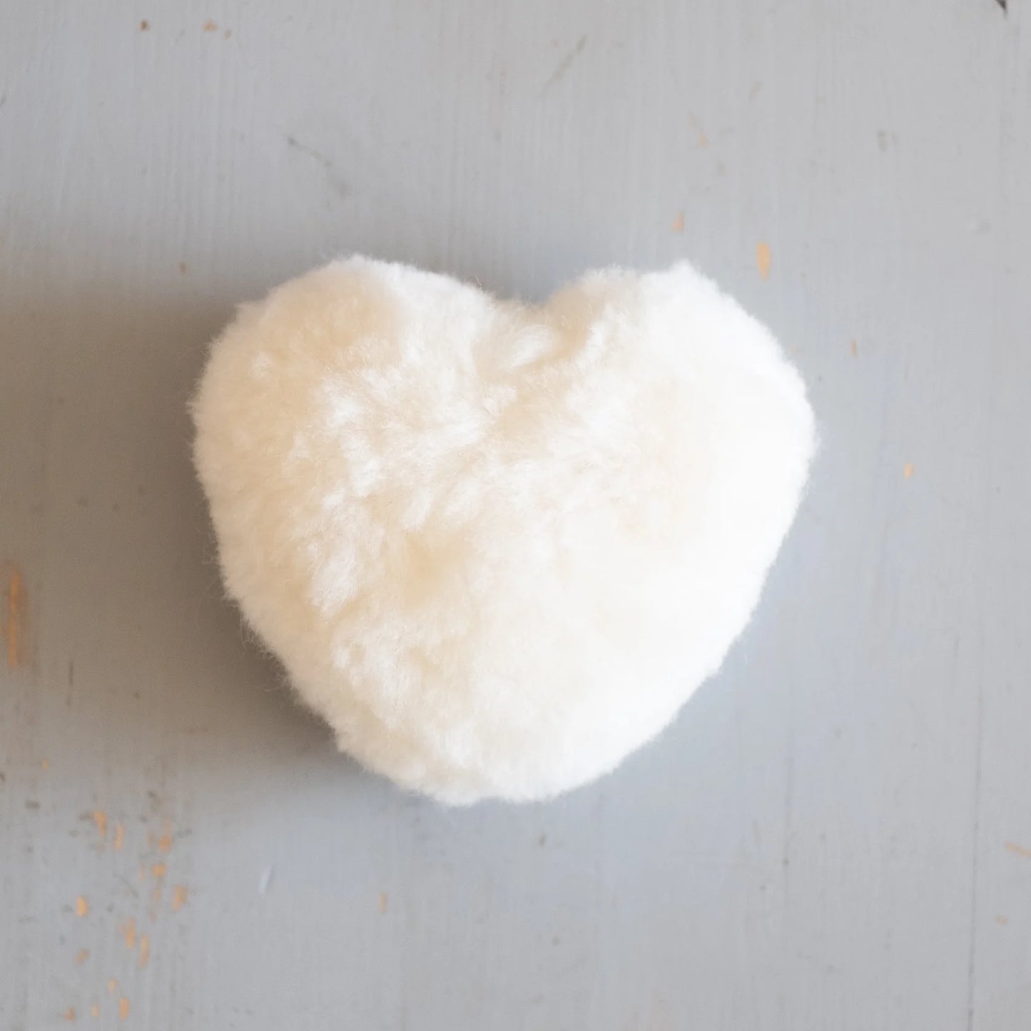 Ani-Mal Sheepskin Crinkle Heart Toy