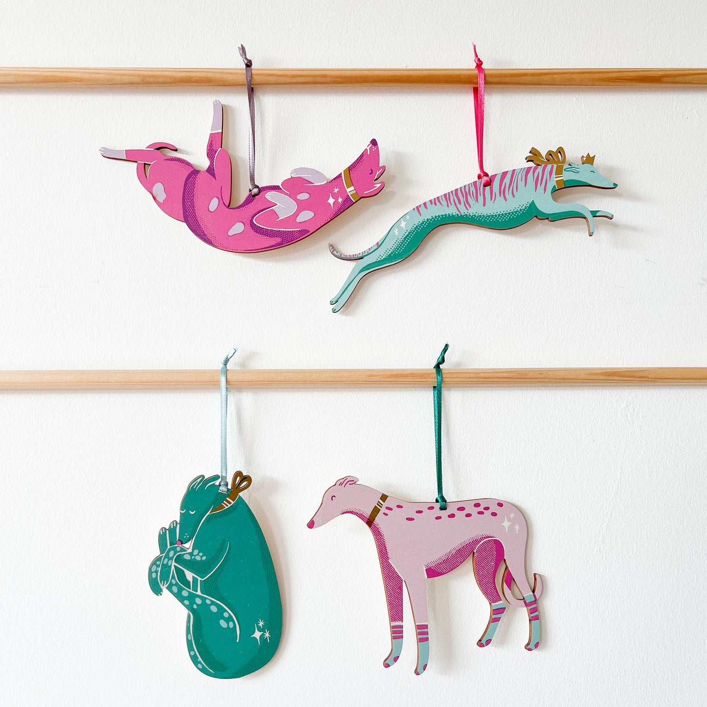 Bryony Moss “Socks” Printed Wooden Decoration
