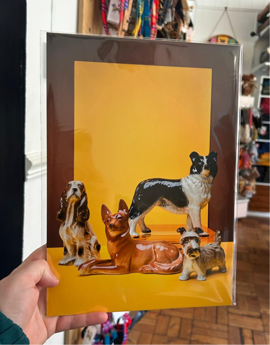 Ornament Art “Dogs Yellow” A4 Print