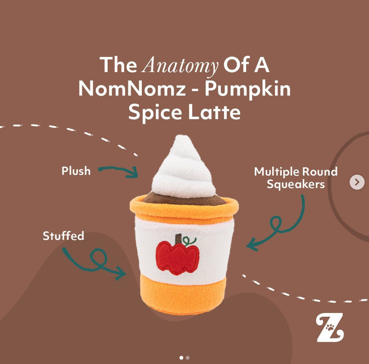 ZippyPaws Pumpkin Spiced Latte