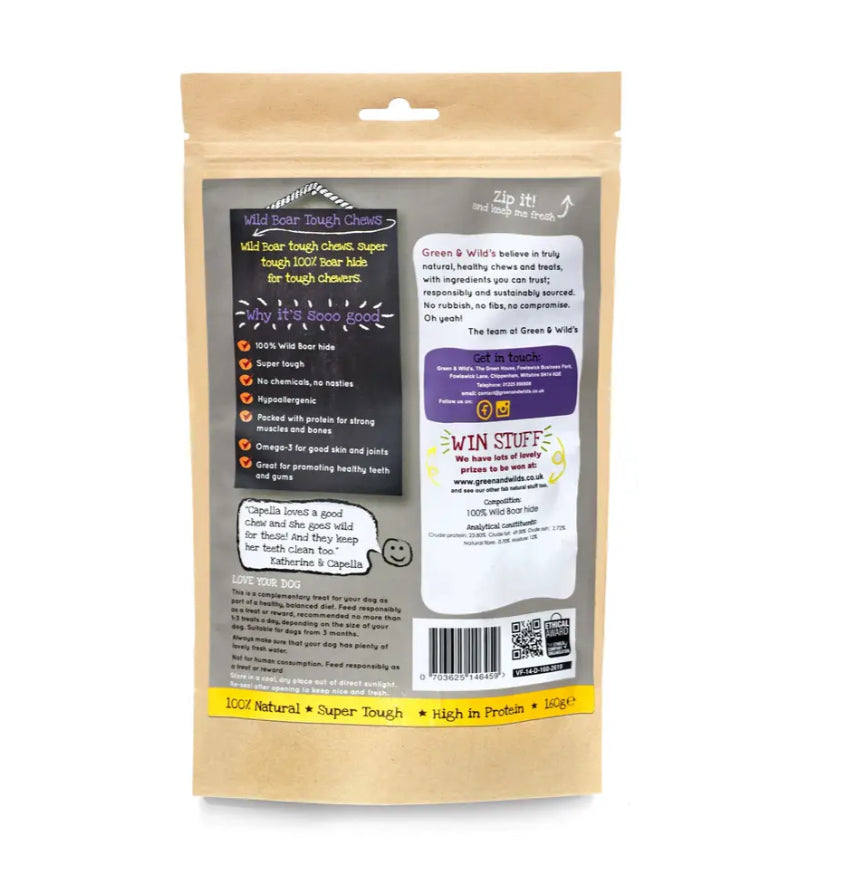 Green and Wild’s Wild Boar Tough Chews