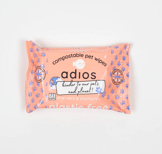 Adios Compostable Pet Wipes