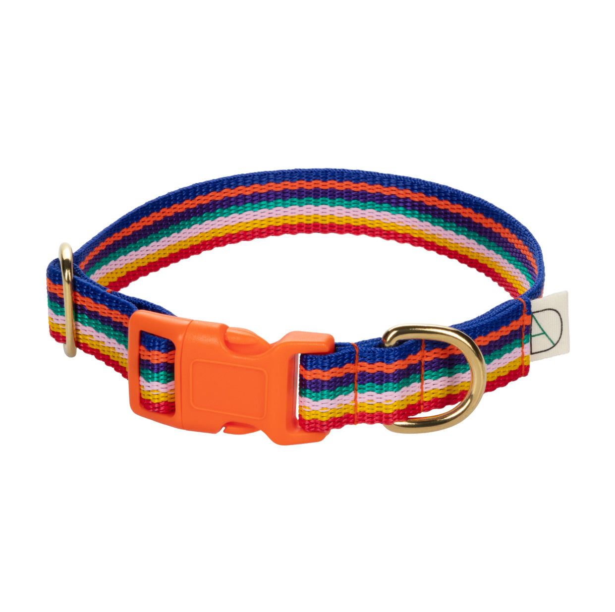 Doggie Apparel Lightweight Collar Rainbow