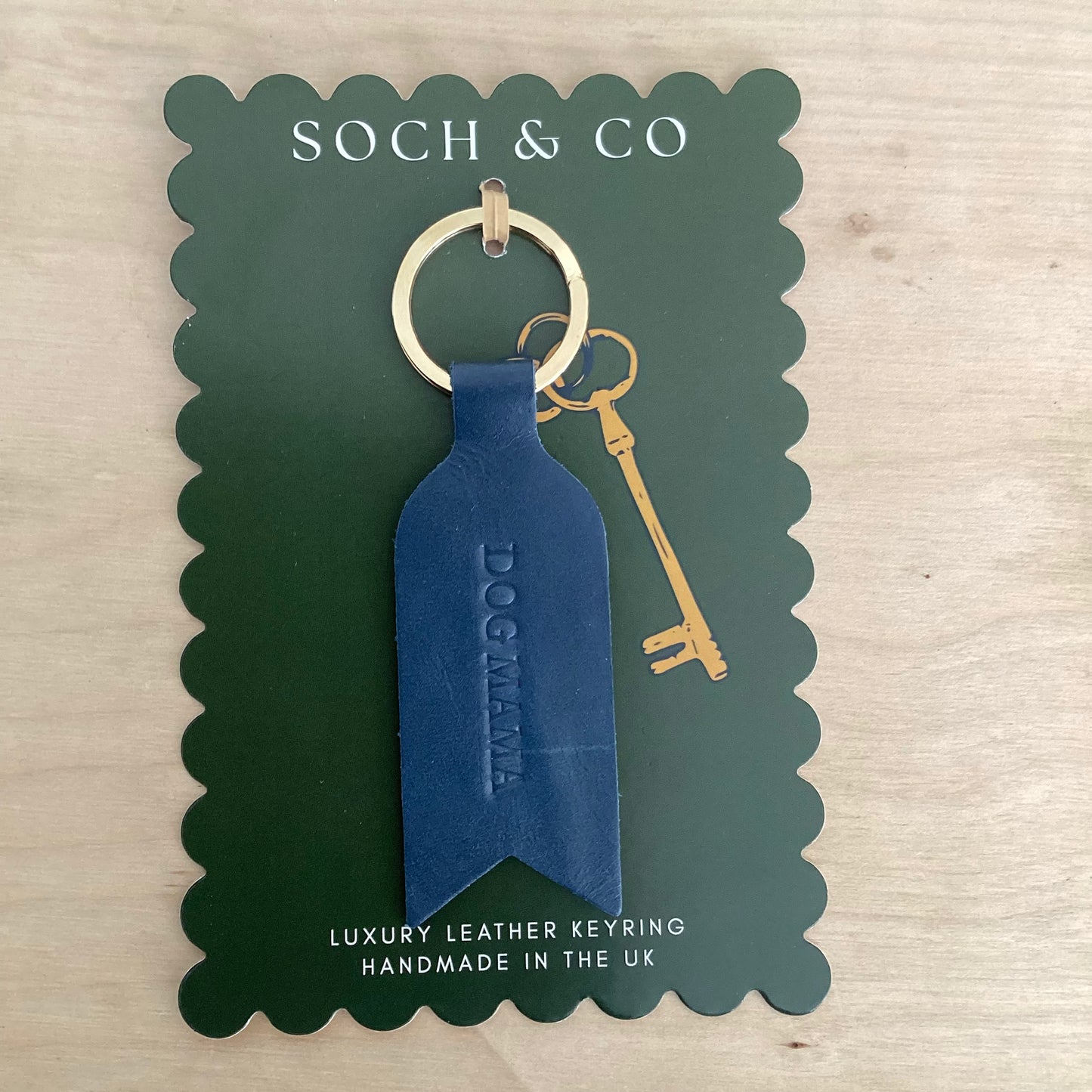 Soch & Co “Dog Mama” and “Dog Dad” Leather Keyring