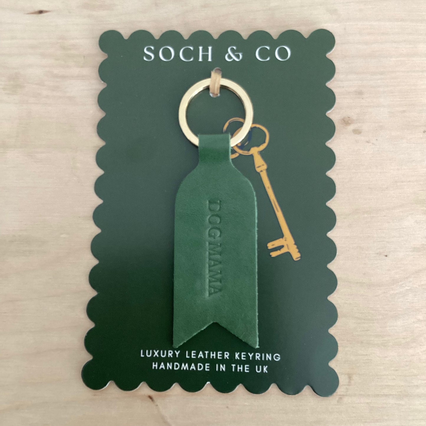 Soch & Co “Dog Mama” and “Dog Dad” Leather Keyring