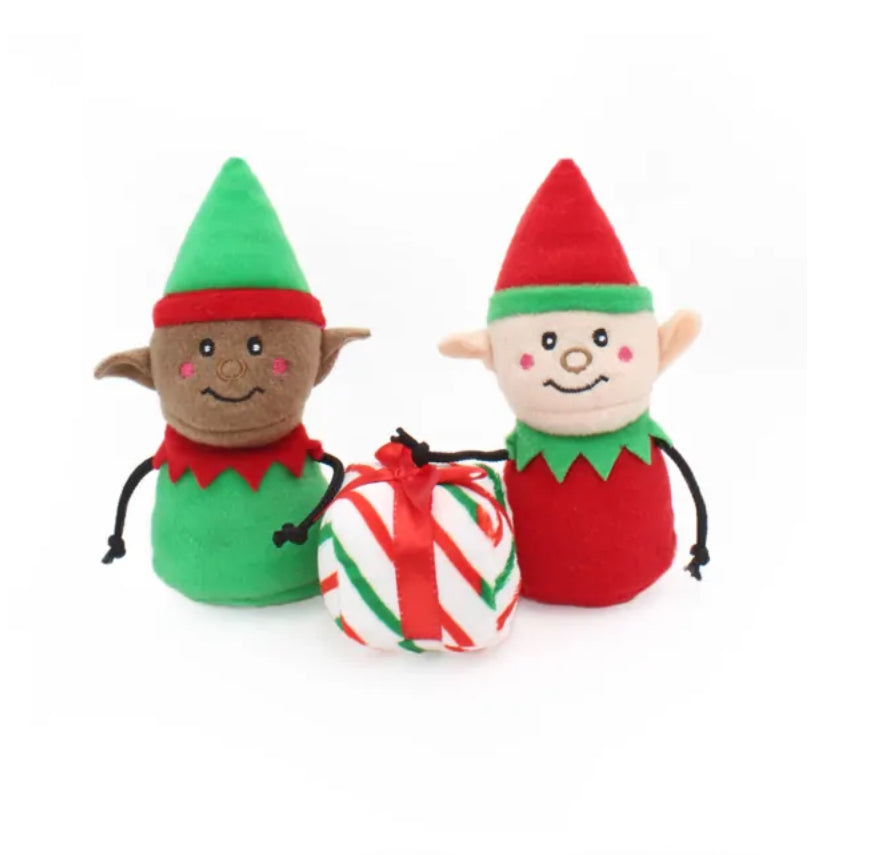 ZippyPaws Santa’s Workshop Burrow Toy