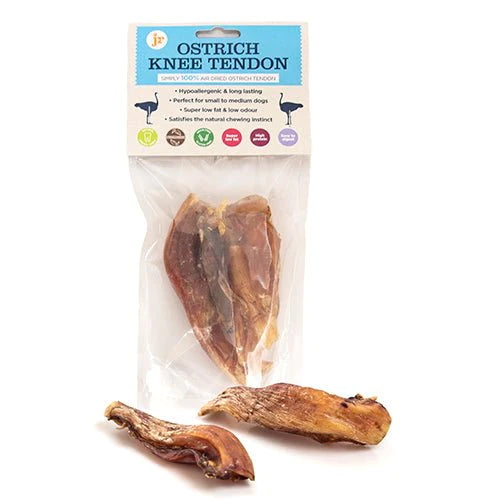 JR Pet Products Ostrich Knee Tendon