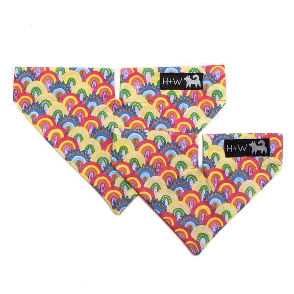 Hiro and Wolf Over The Rainbow Bandana