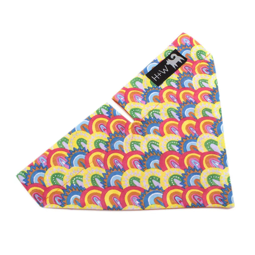 Hiro and Wolf Over The Rainbow Bandana