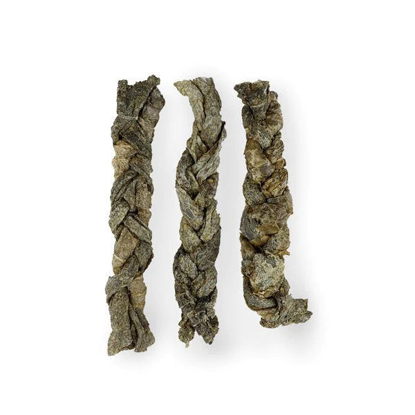 JR Pet Products Braided Ostrich Skin