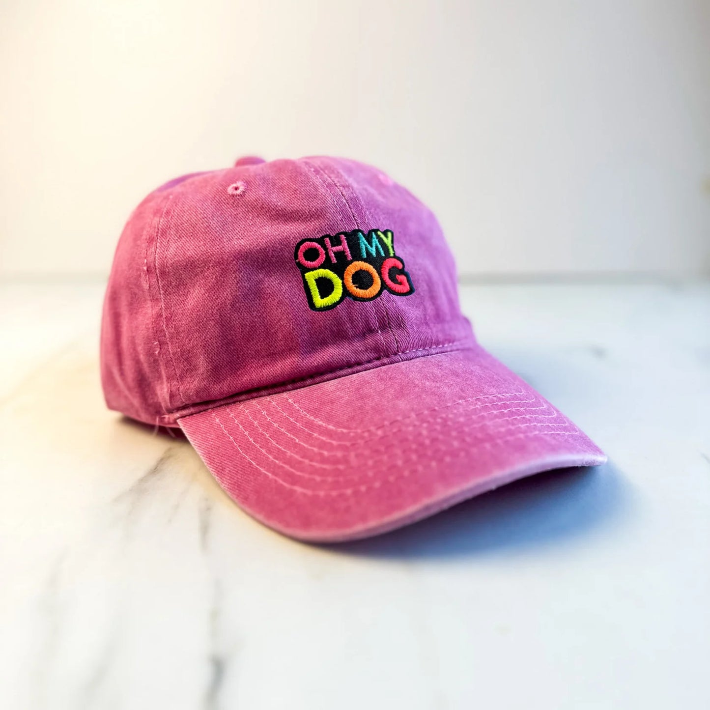 The Distinguished Dog Company Embroidered OHMYDOG Cap