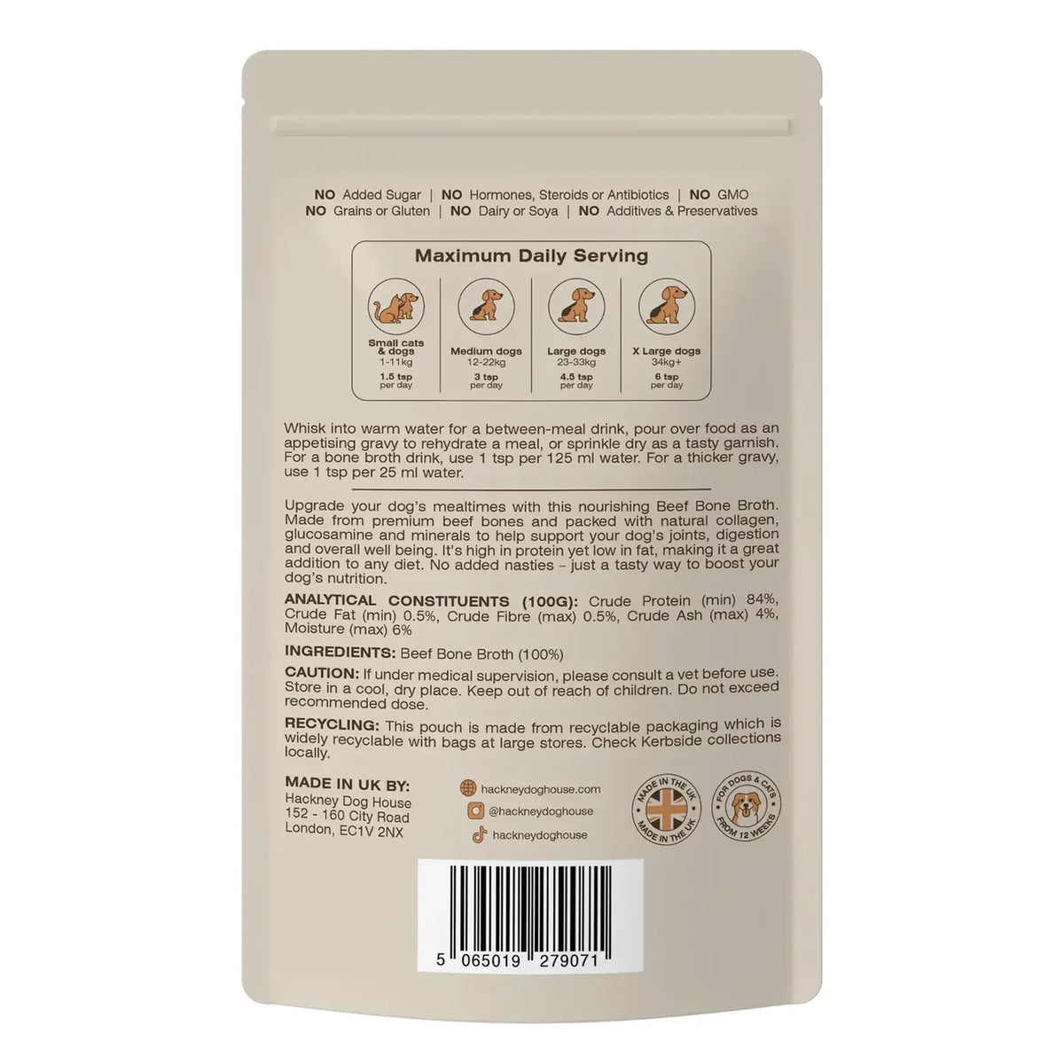 Hackney Dog House Beef Broth