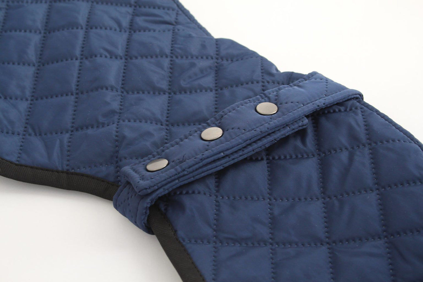 The Trendy Whippet Navy Quilted Waterproof Coat