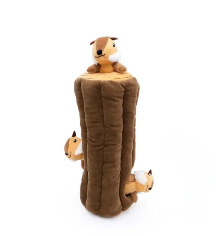 Zippy Paws Log & Chipmonks