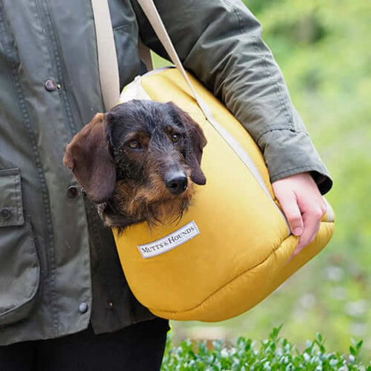 Mutts & Hounds Wax Mustard Dog Carrier