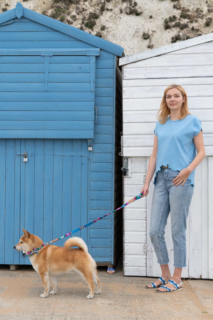 Hiro and Wolf Inca Blue Classic Lead