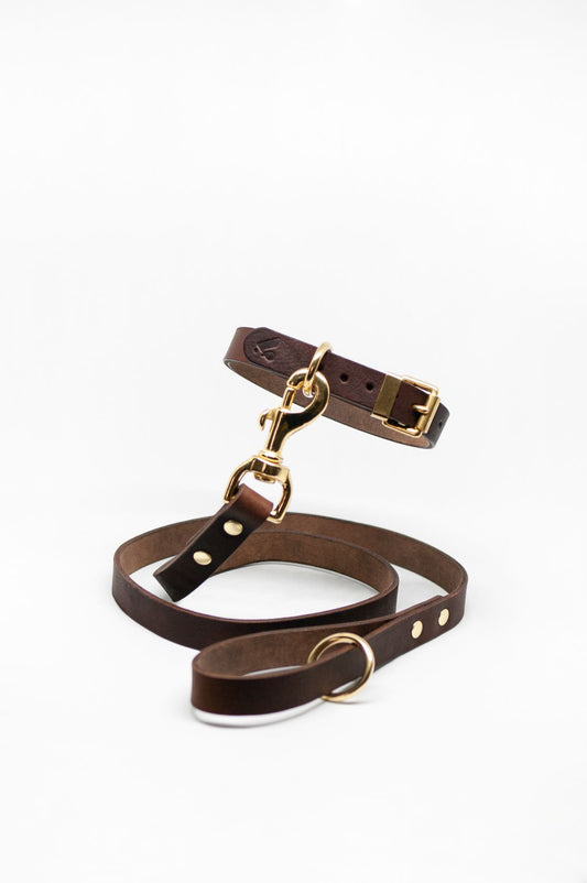 Vackertass Supply Company Classic Brown Leather Lead