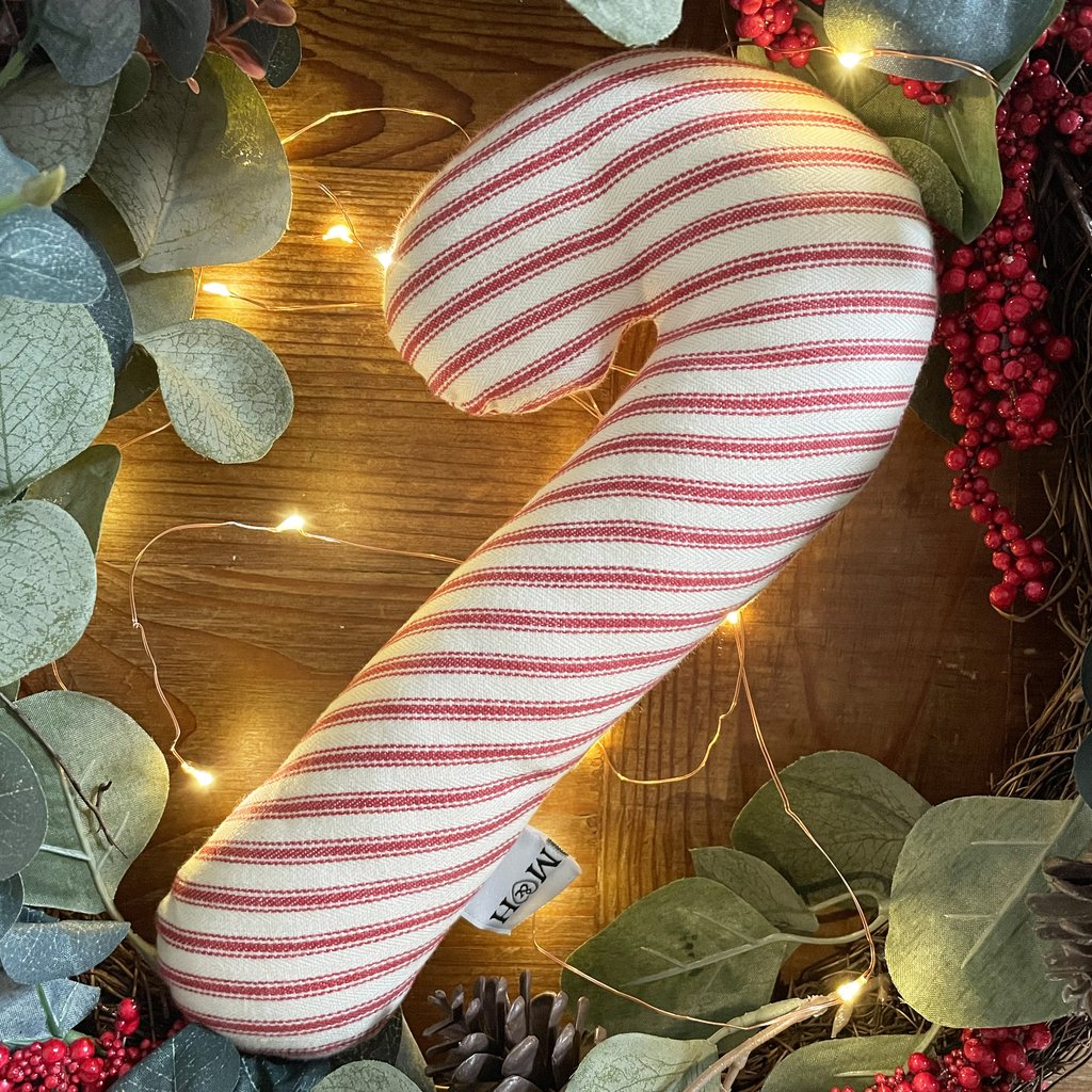 Mutts and Hounds Christmas Squeaky Candy Cane