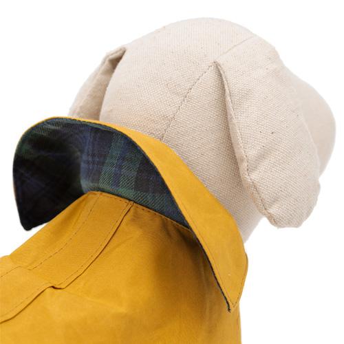 Mutts and Hounds Mustard Waxed Waterproof Dog Coat