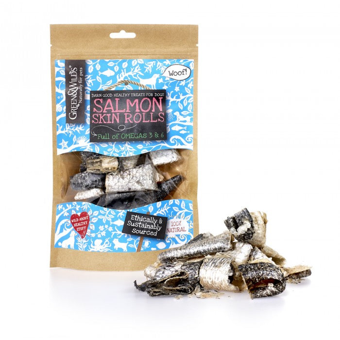 Green and Wild's Salmon Skin Rolls