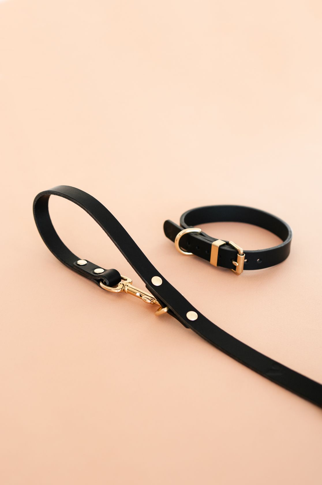 Vackertass Supply Company Classic Black Leather Collar