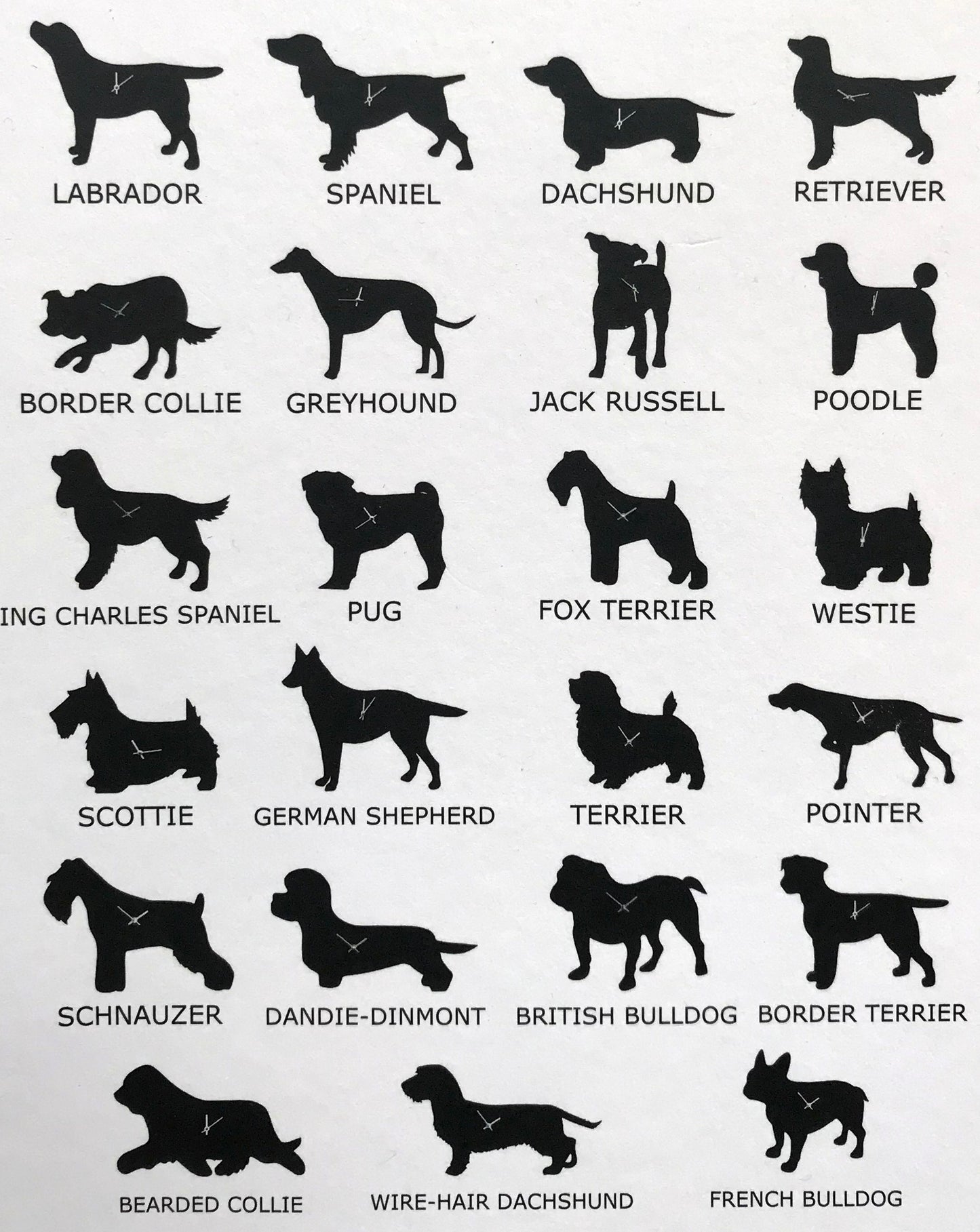 The Labrador Company Wagging Tail Clocks - More Breeds Available