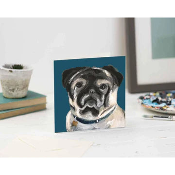 Print Circus ‘Teddy the Pug’ Greetings Card