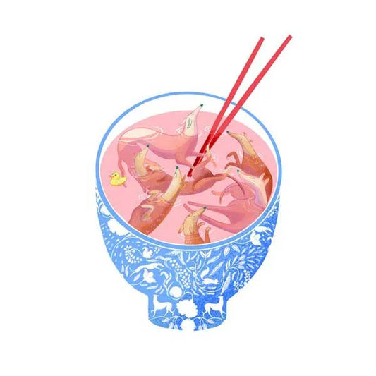 Bryony Moss ‘Oodles of Noodles’ A4 Print