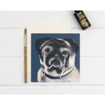 Print Circus ‘Teddy the Pug’ Greetings Card
