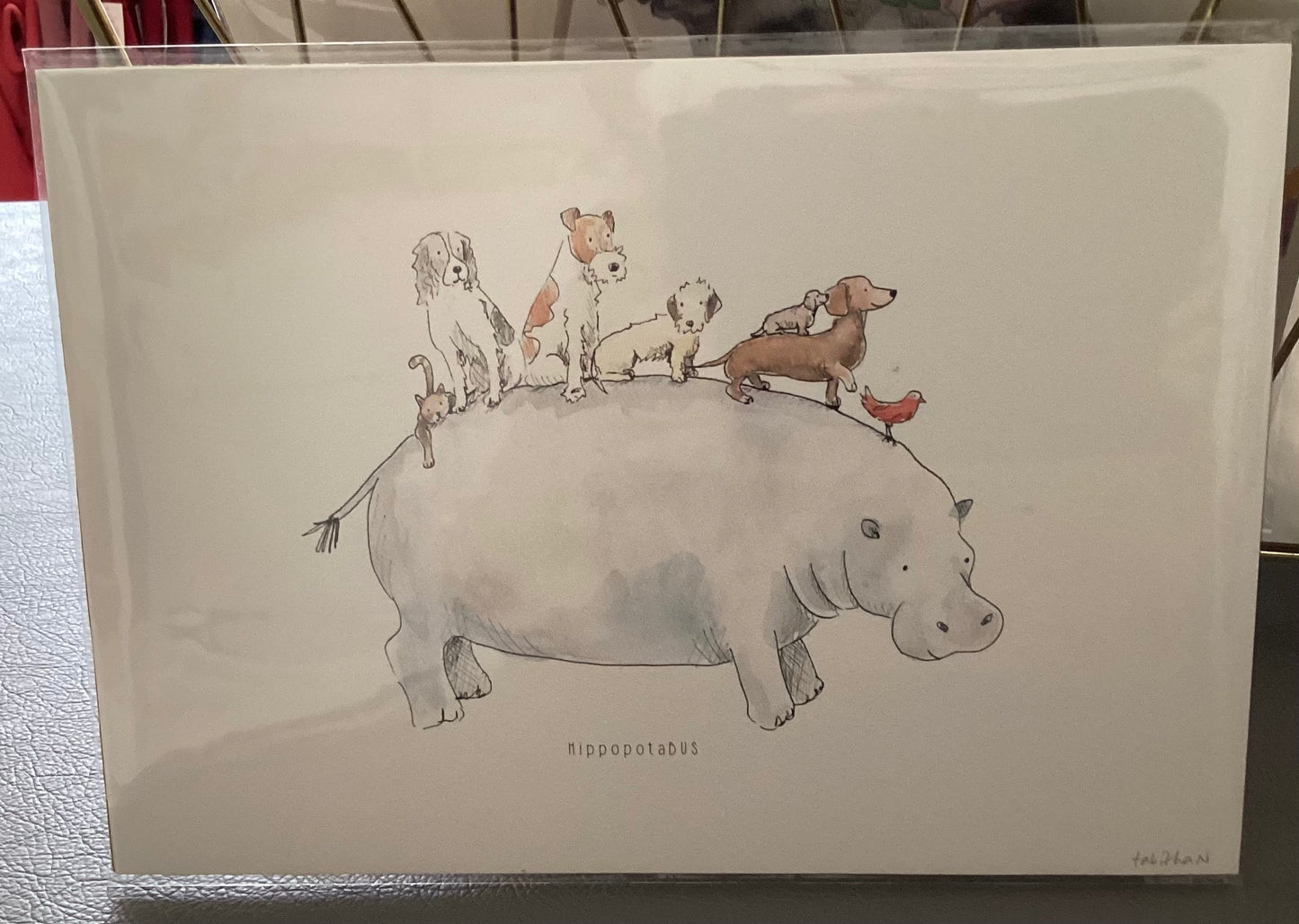 Tabitha Noakes ‘HippopotaBus’ A4 Print