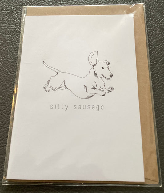Tabitha Noakes ‘Silly Sausage’ A6 Greeting Card