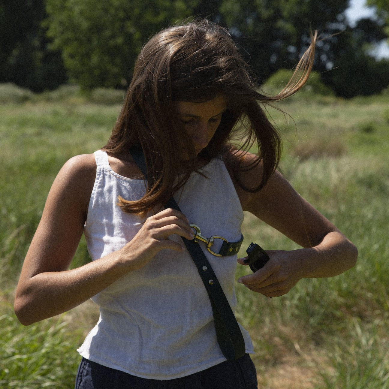 Kintails Standard Black Leather Lead