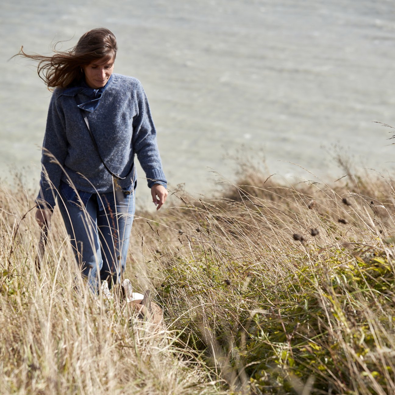 Kintails Skinny Black Leather Lead