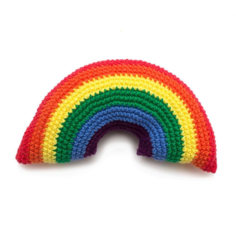 Hiro and Wolf Rainbow Squeaky Toy