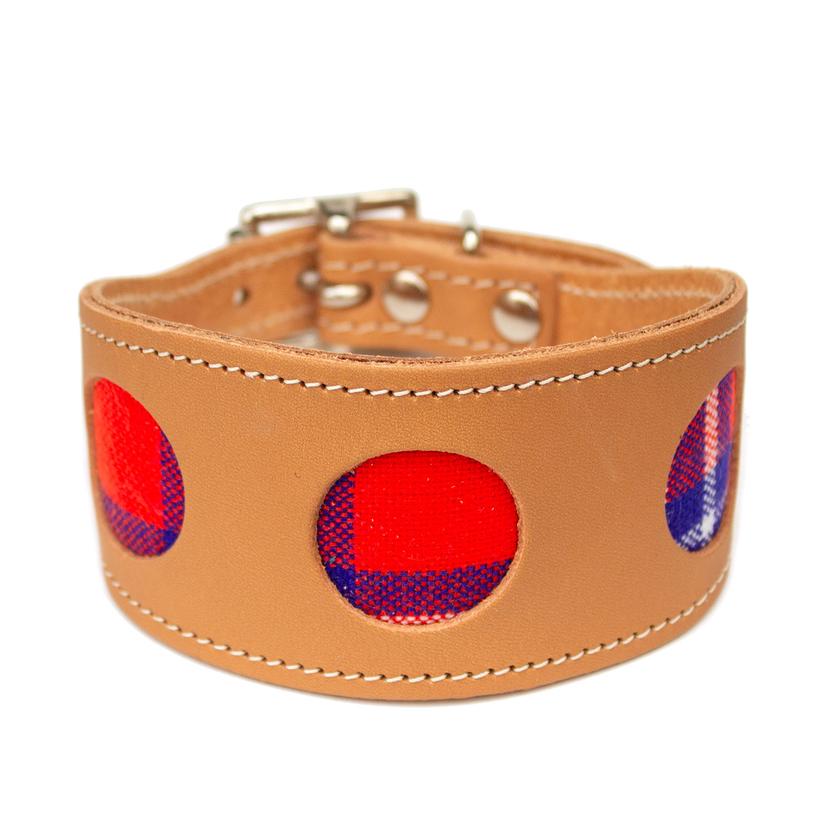Hiro and Wolf Shuka Red Hound Collar