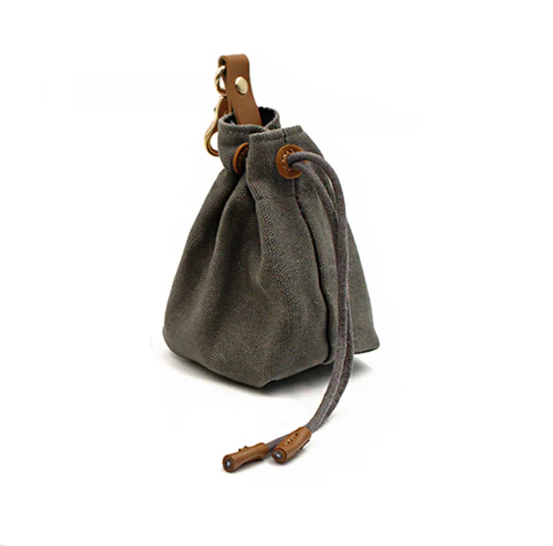 Dapper Dog Club Waxed Canvas Treat Pouch