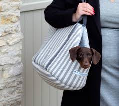 Mutts and Hounds Flint Stripes Dog Carrier