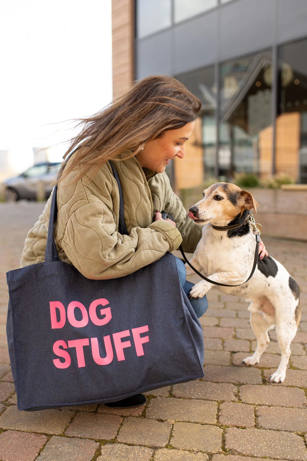 DOG STUFF” Denim Tote