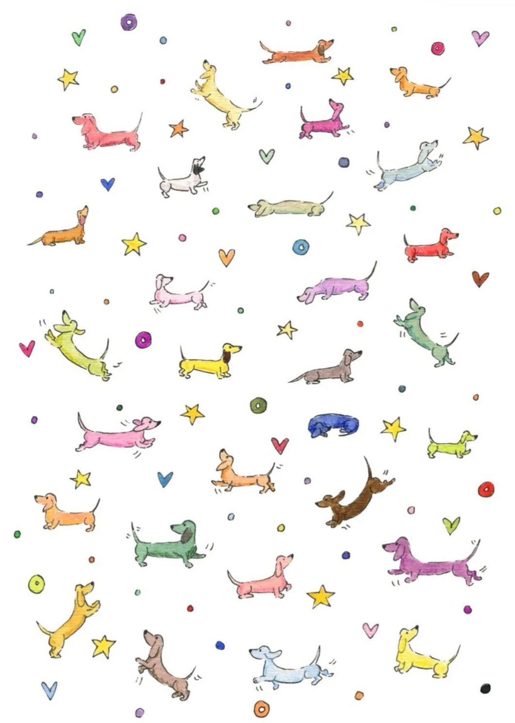 Tabitha Noakes “Tiny Pups” A4 Print
