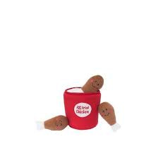 Zippy Paws Chicken Bucket Burrow Toy