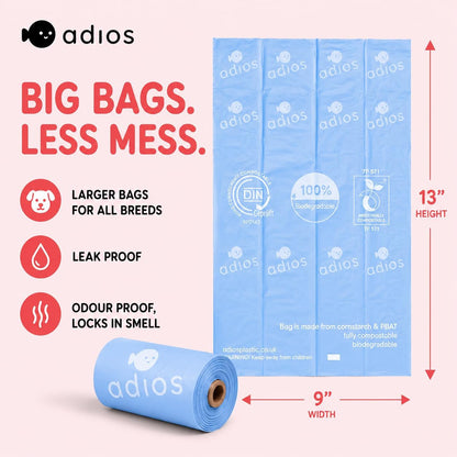 Adios Poo Bags - Individual Roll