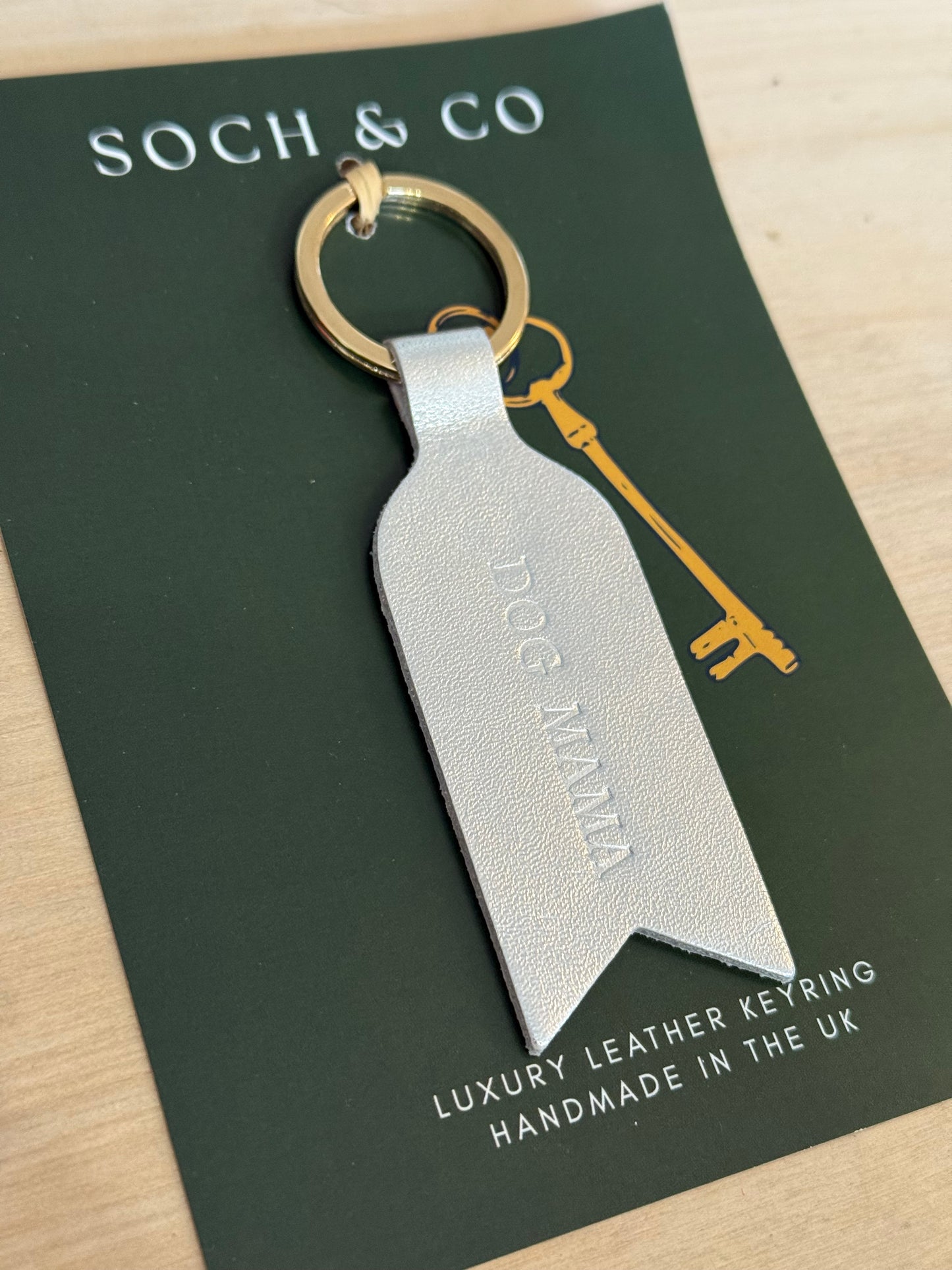 Soch & Co “Dog Mama” and “Dog Dad” Leather Keyring