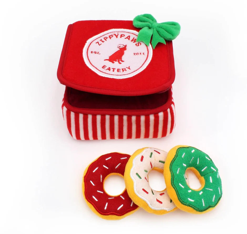 ZippyPaws Christmas Donut Burrow Box