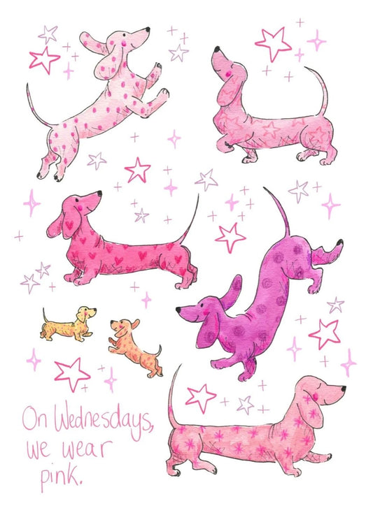 Tabitha Noakes “On Wednesdays We Wear Pink” A4 Print